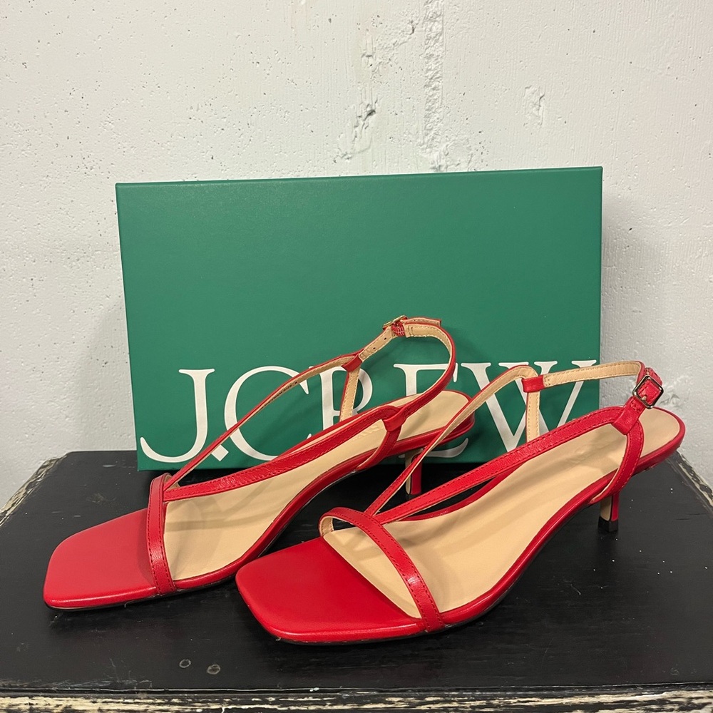 NIB J.Crew Krista sling back kitten heel 8 - Picture 3 of 9